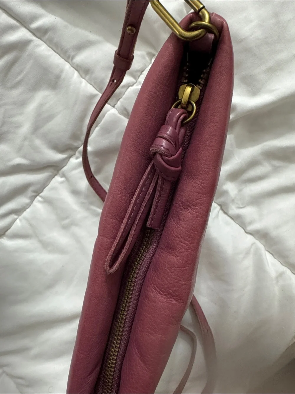 Madewell Mauve Pink Leather Crossbody Bag - Picture 6 of 6